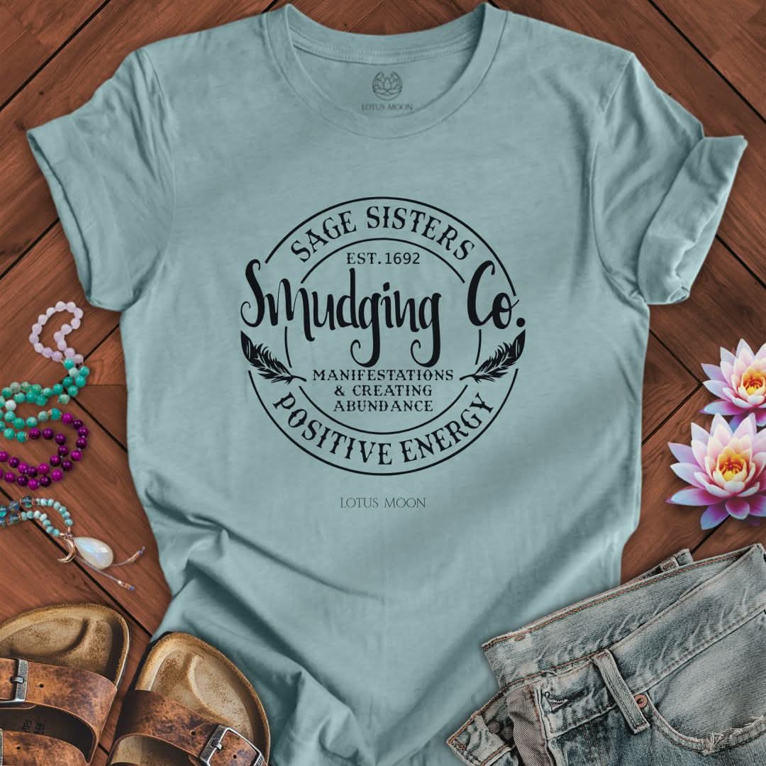 Sage Sisters Tee Heather Blue Lagoon