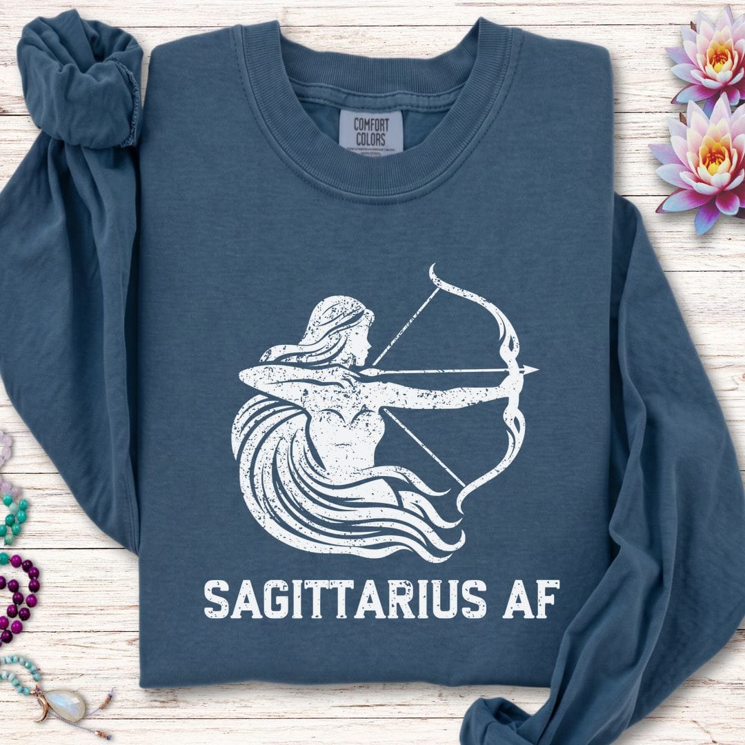Sagittarius AF Long Sleeve Tee Midnight