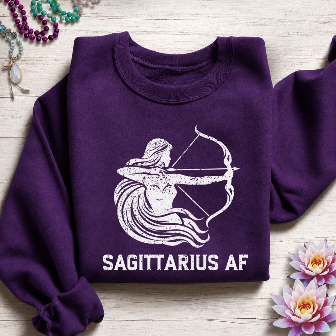 Sagittarius AF Sweatshirt Purple