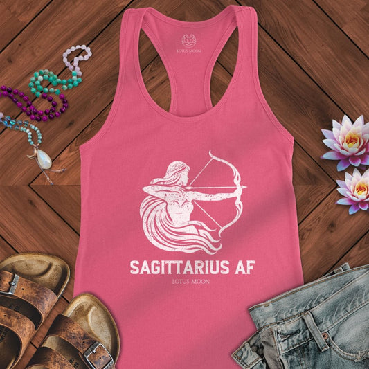 Sagittarius AF Tank Solid Hot Pink