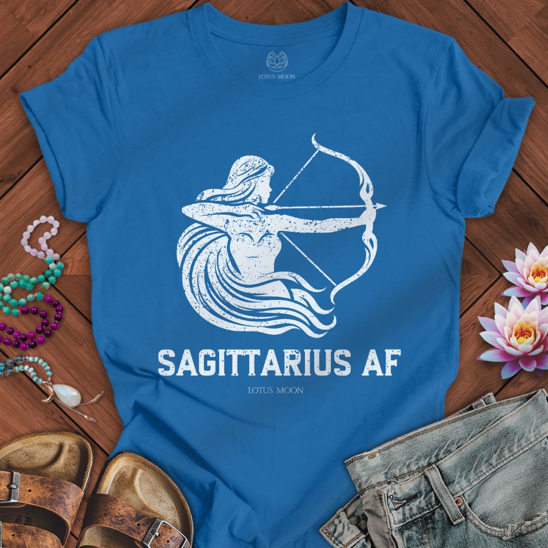 Lotus Moon Co. T-Shirt Sagittarius AF Tee Columbia Blue / S
