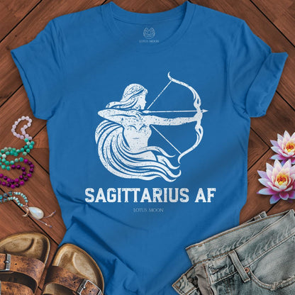 Lotus Moon Co. T-Shirt Sagittarius AF Tee Columbia Blue / S