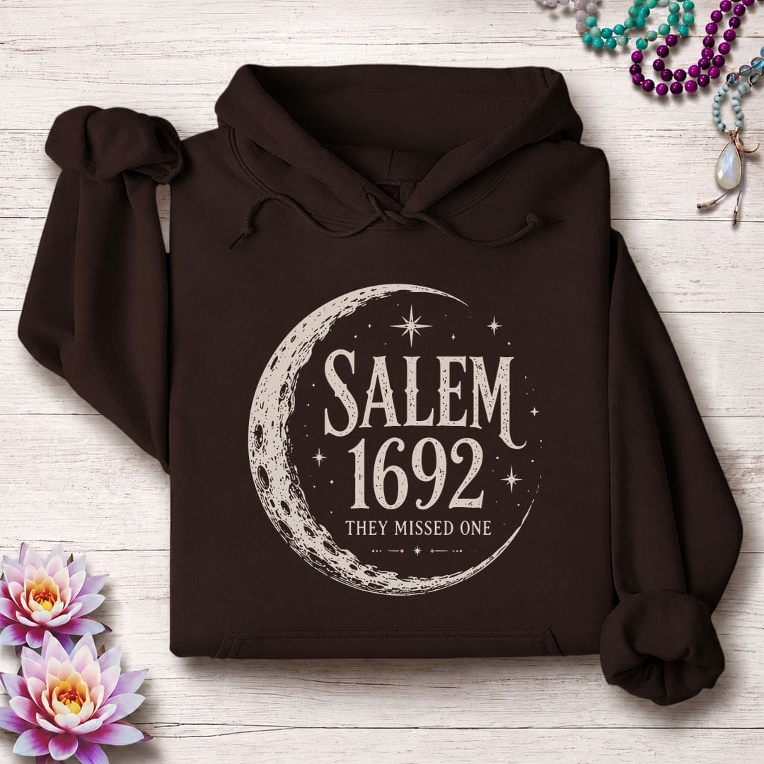 Printify Hoodie Salem 1692 Hoodie Dark Chocolate / S