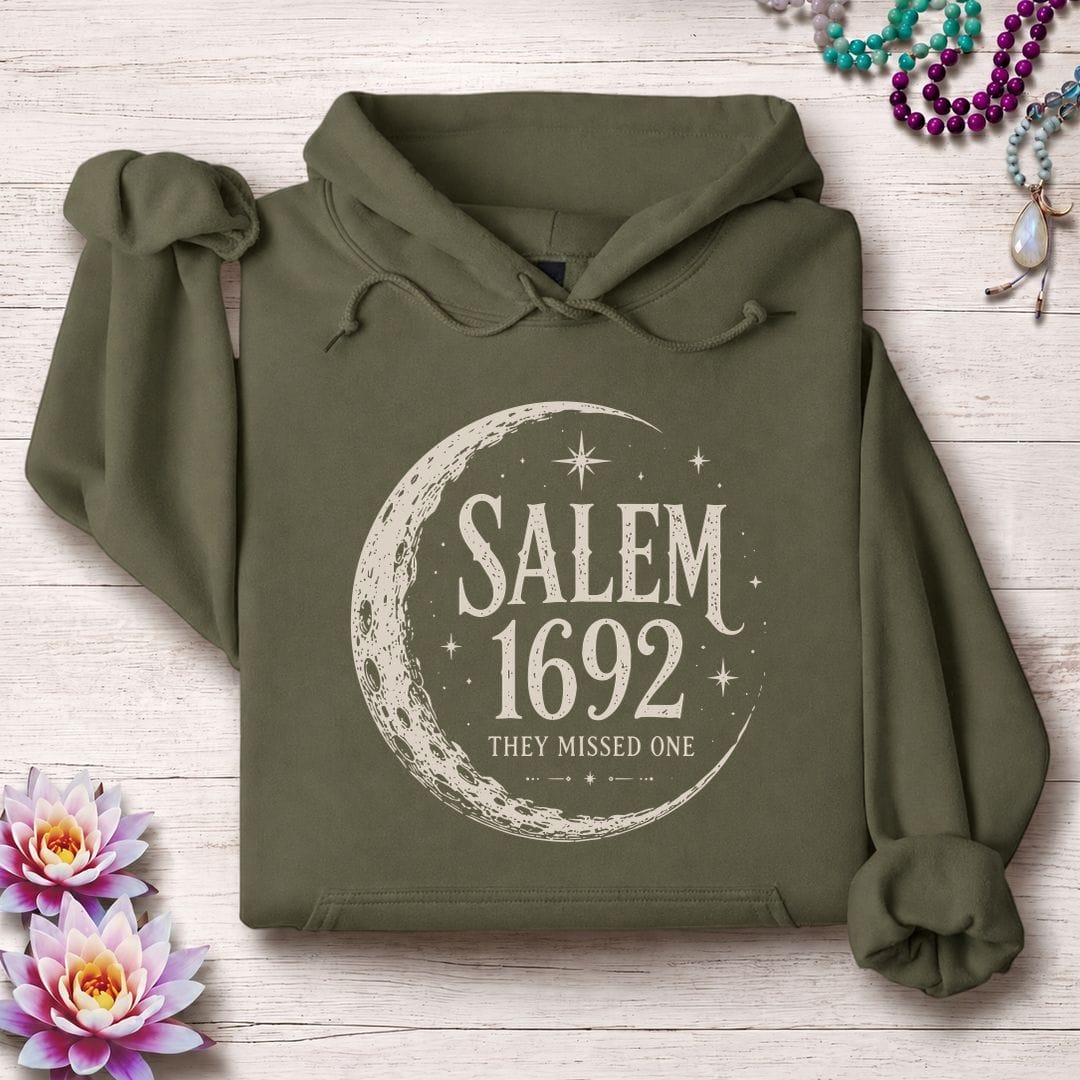Printify Hoodie Salem 1692 Hoodie Military Green / S
