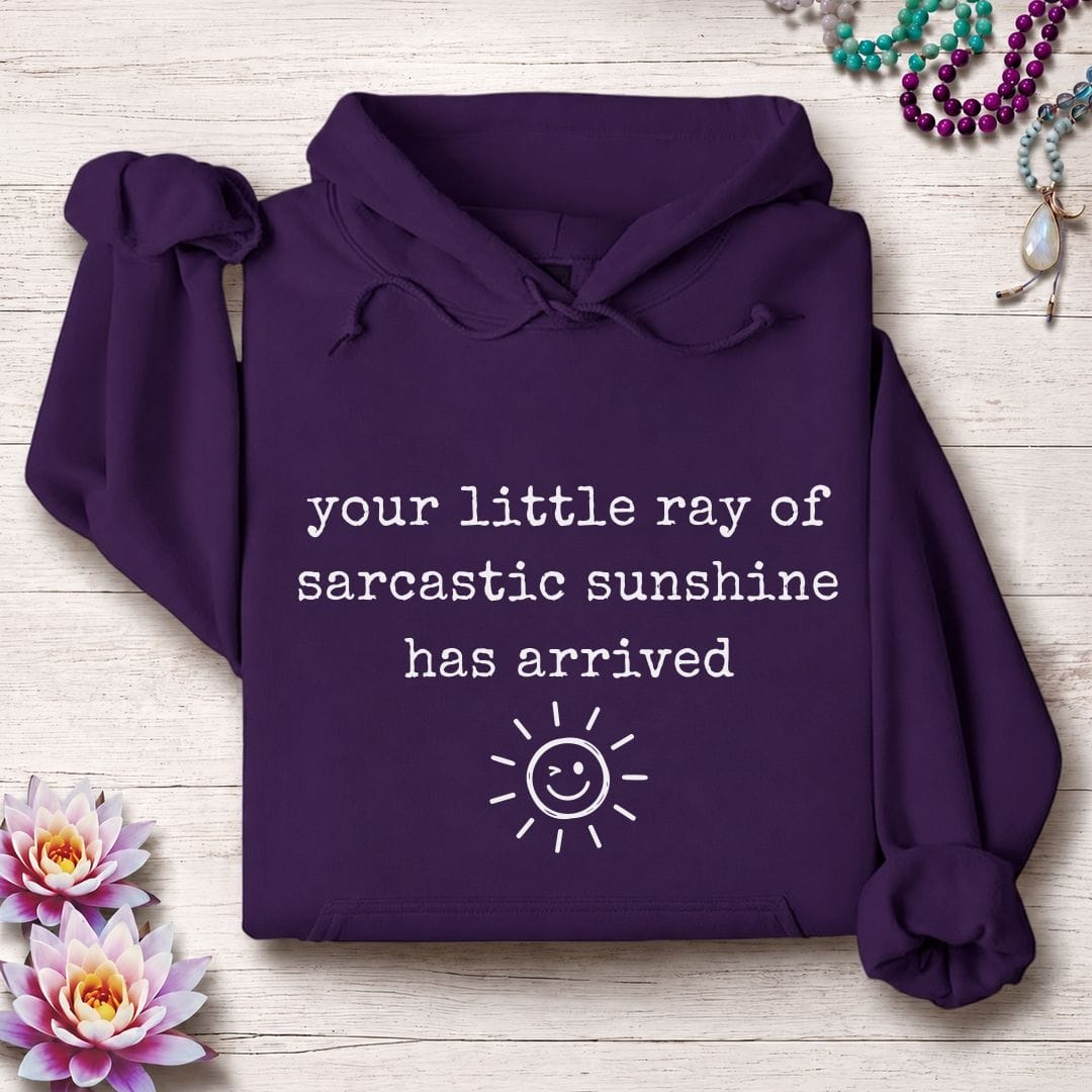 Sarcastic Sunshine Hoodie Purple