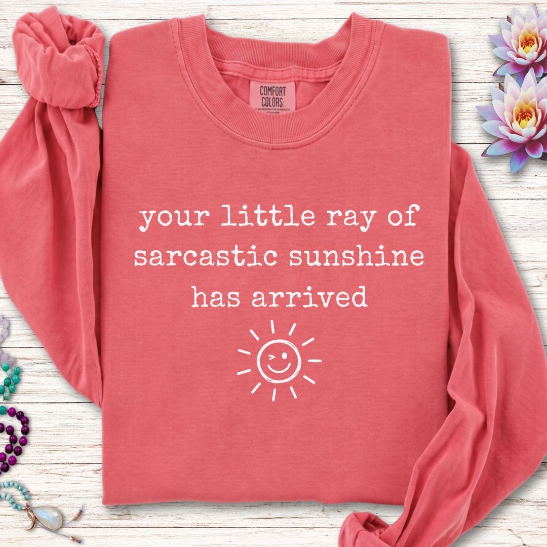 Printify Long-sleeve Sarcastic Sunshine Long Sleeve Tee Watermelon / S