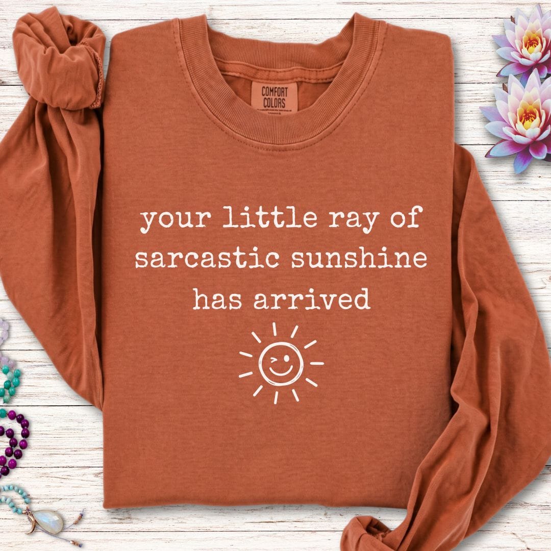 Printify Long-sleeve Sarcastic Sunshine Long Sleeve Tee Yam / S
