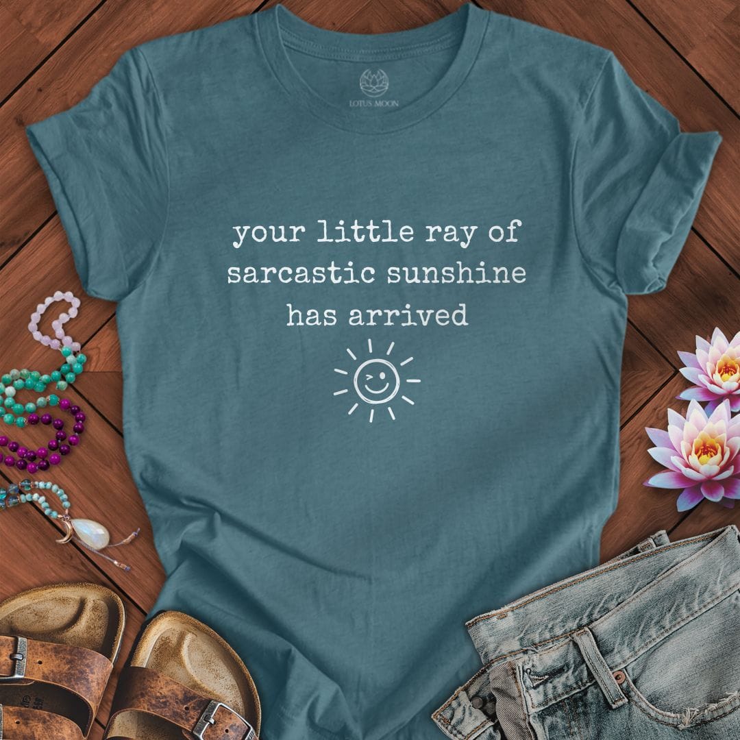 Sarcastic Sunshine Tee Heather Deep Teal
