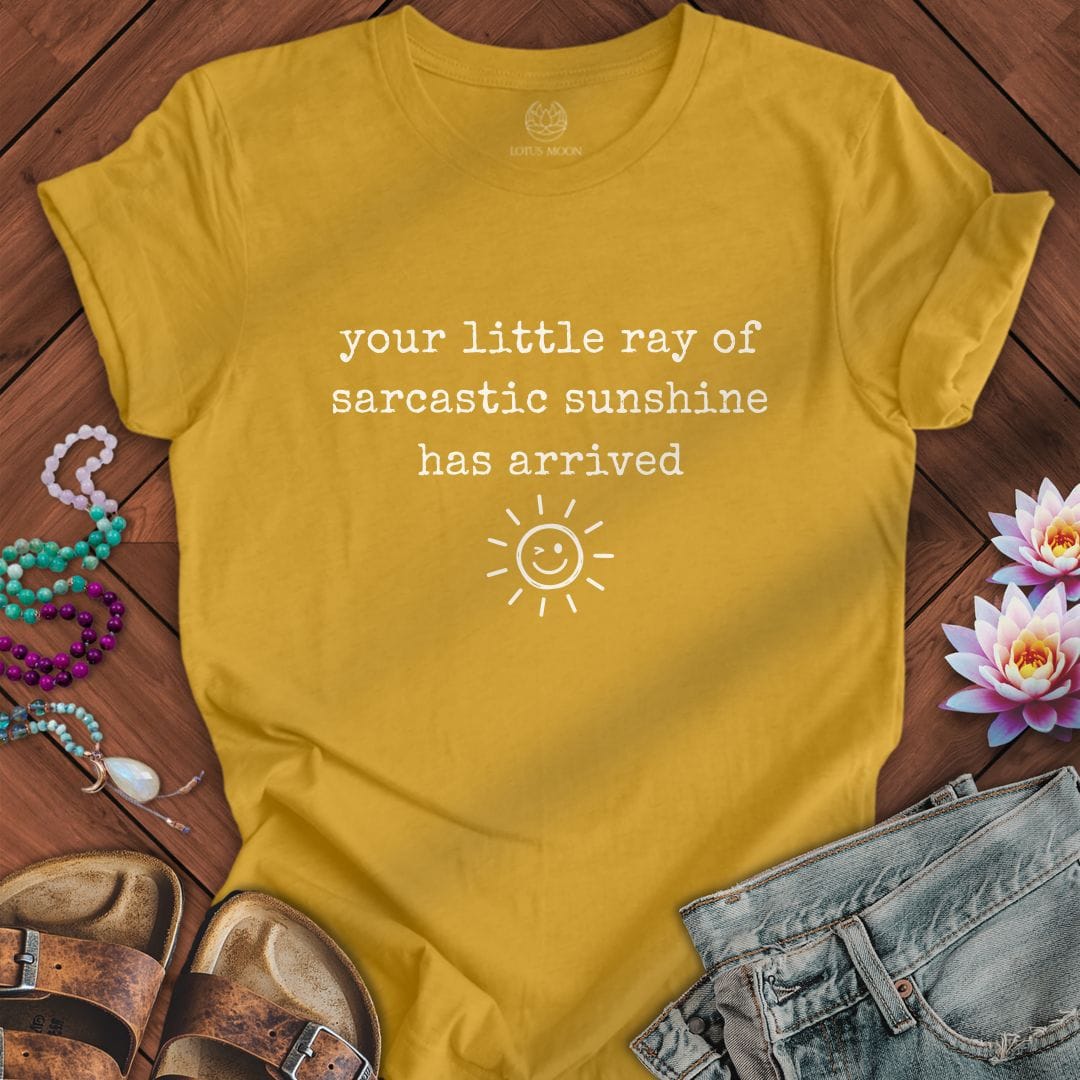 Sarcastic Sunshine Tee Heather Mustard