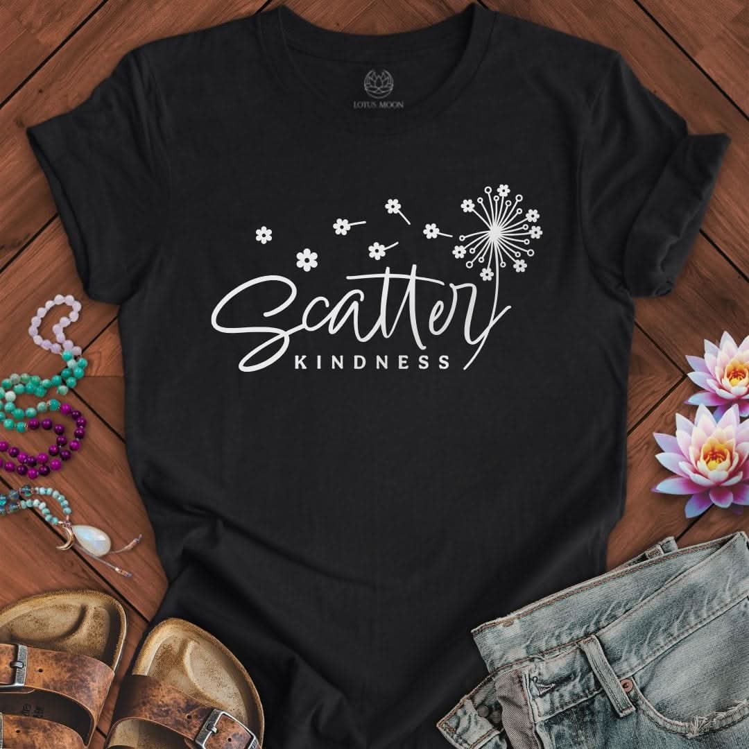 Scatter Kindness Tee Solid Black Blend