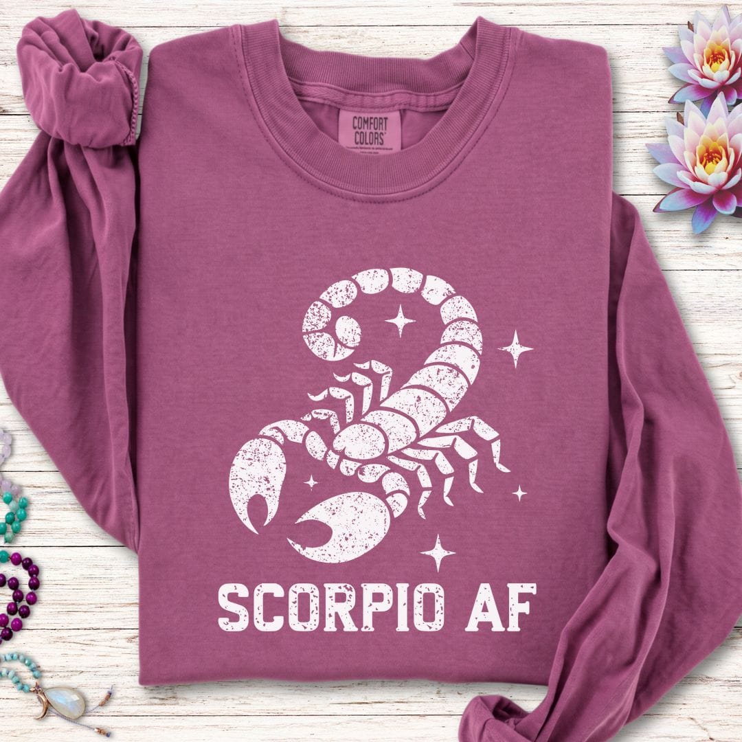 Scorpio AF Long Sleeve Tee Berry
