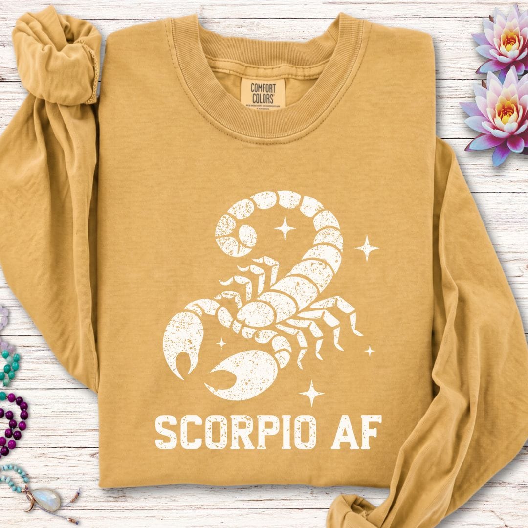 Scorpio AF Long Sleeve Tee Mustard