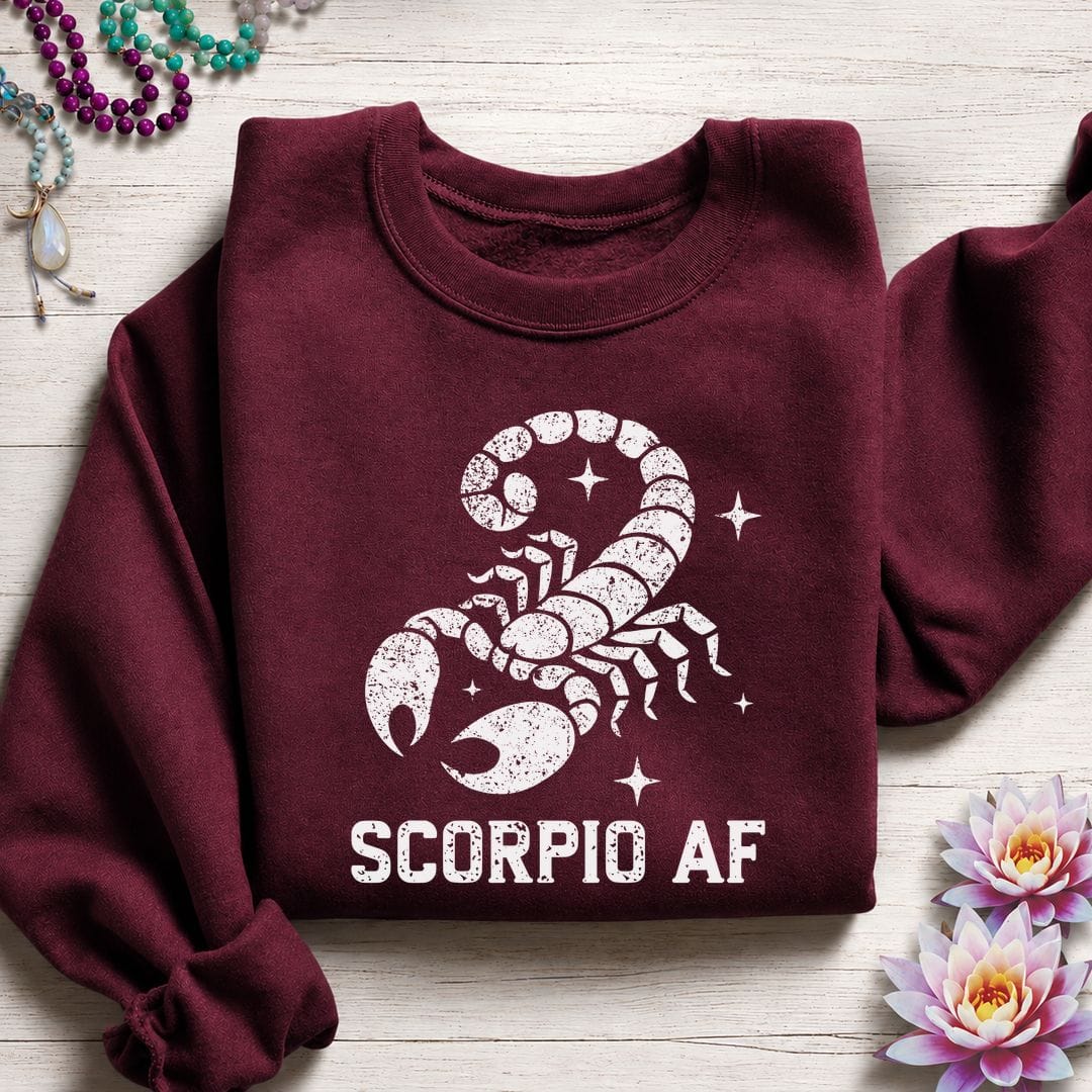 Scorpio AF Sweatshirt Maroon