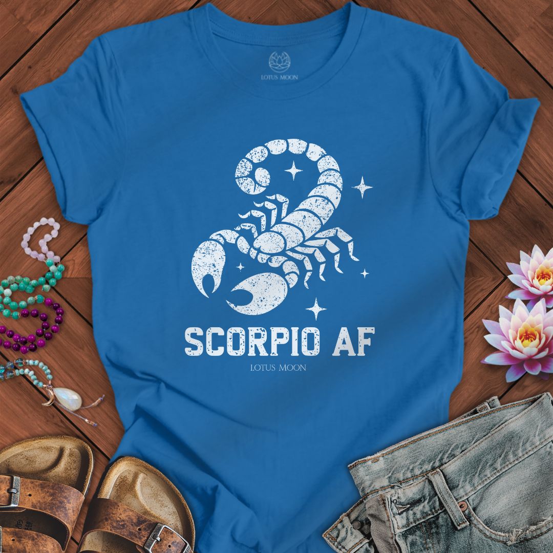 Lotus Moon Co. T-Shirt Scorpio AF Tee Columbia Blue / S