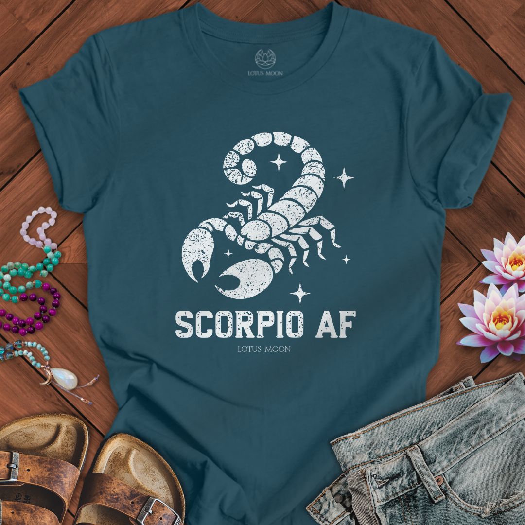 Lotus Moon Co. T-Shirt Scorpio AF Tee Deep Teal / S