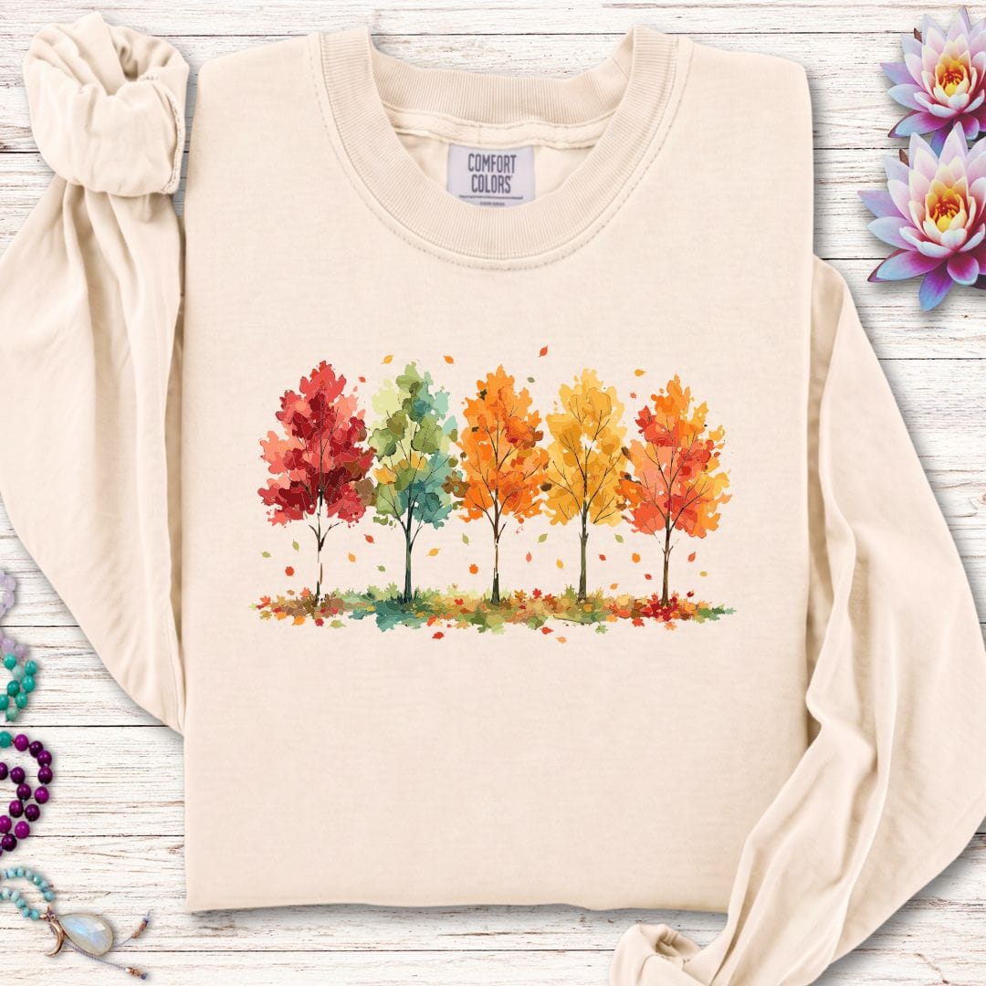 Printify Long-sleeve Season Of Change Long Sleeve Tee Ivory / S