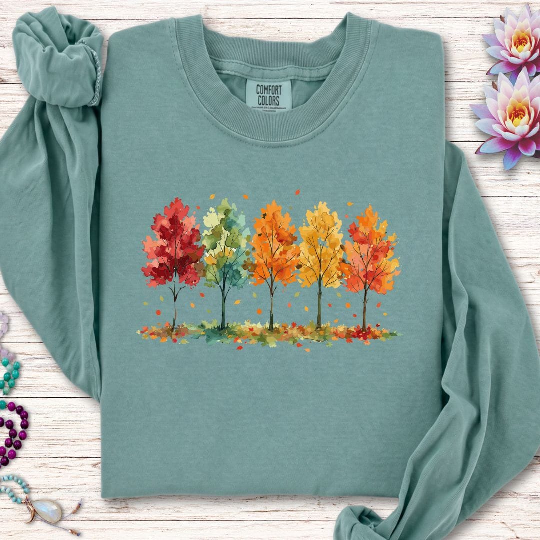 Printify Long-sleeve Season Of Change Long Sleeve Tee Light Green / S