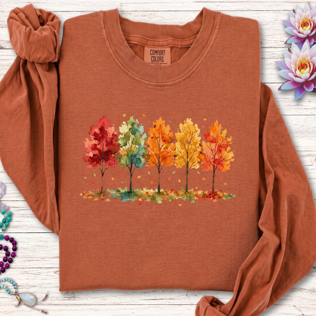 Printify Long-sleeve Season Of Change Long Sleeve Tee Yam / S