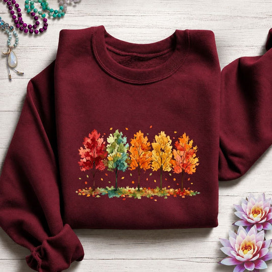 Season of Change Sweatshirt Garnet