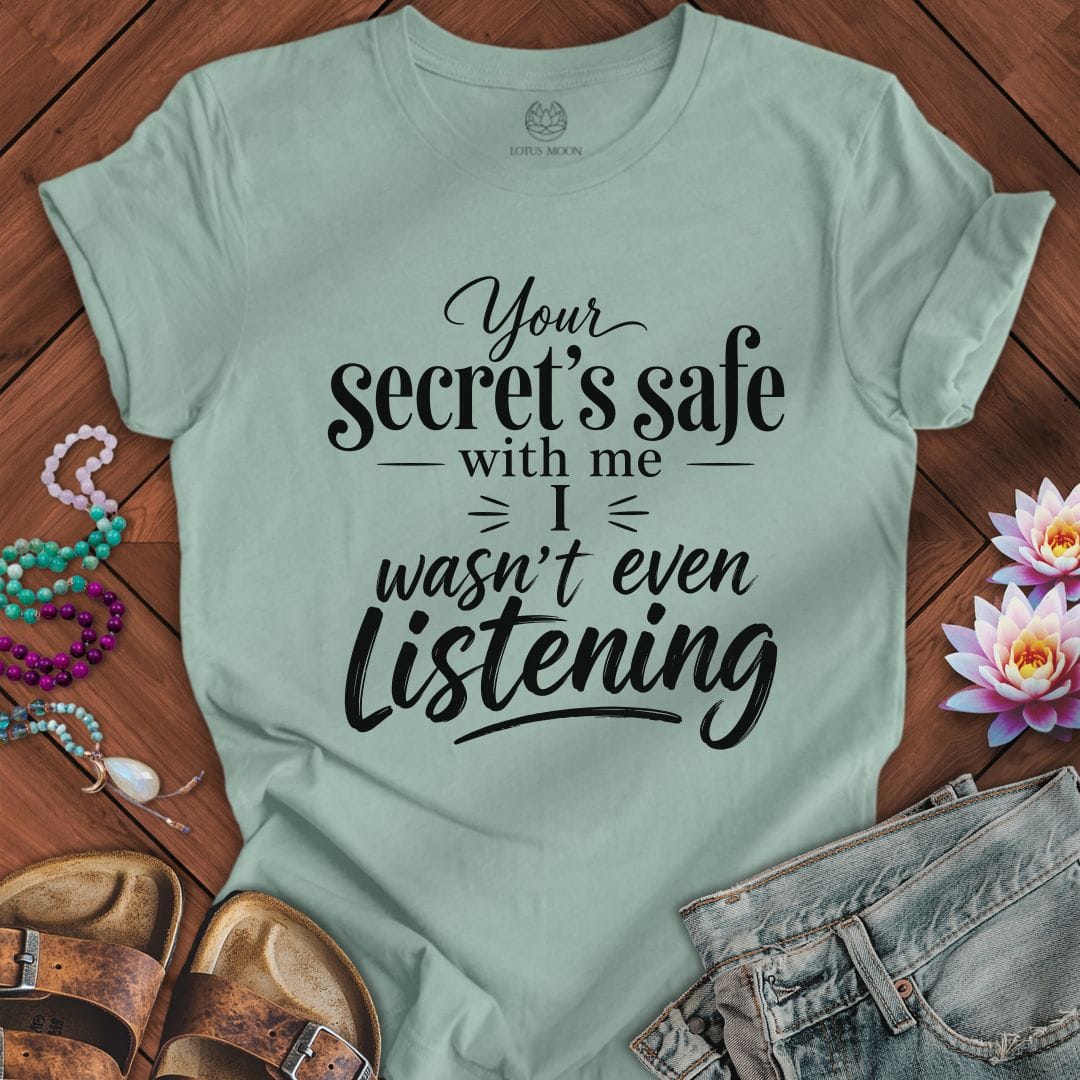 Printify T-Shirt Secret's Safe Tee Dusty Blue / S