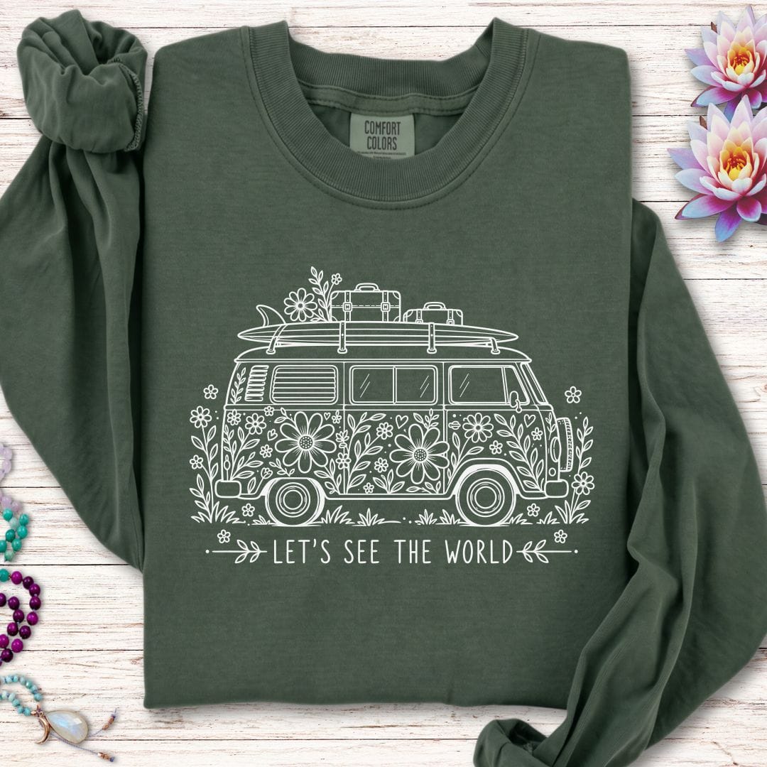 See The World Long Sleeve Tee Hemp