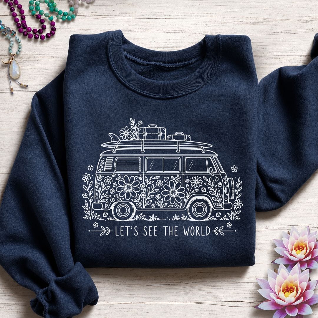 See The World Sweatshirt Navy