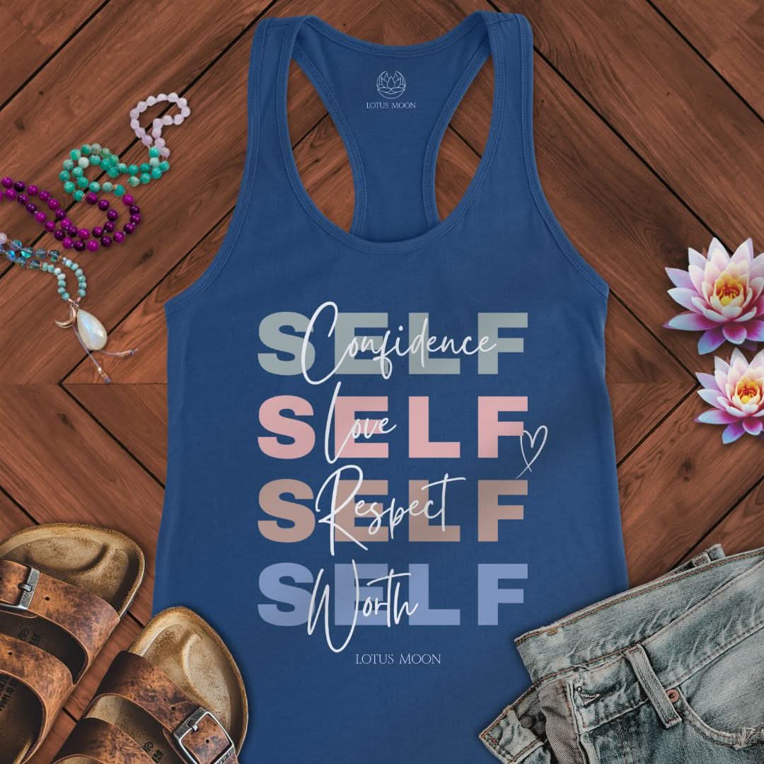Self Confidence Tank Solid Royal