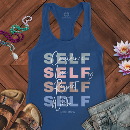 Self Confidence Tank Solid Royal