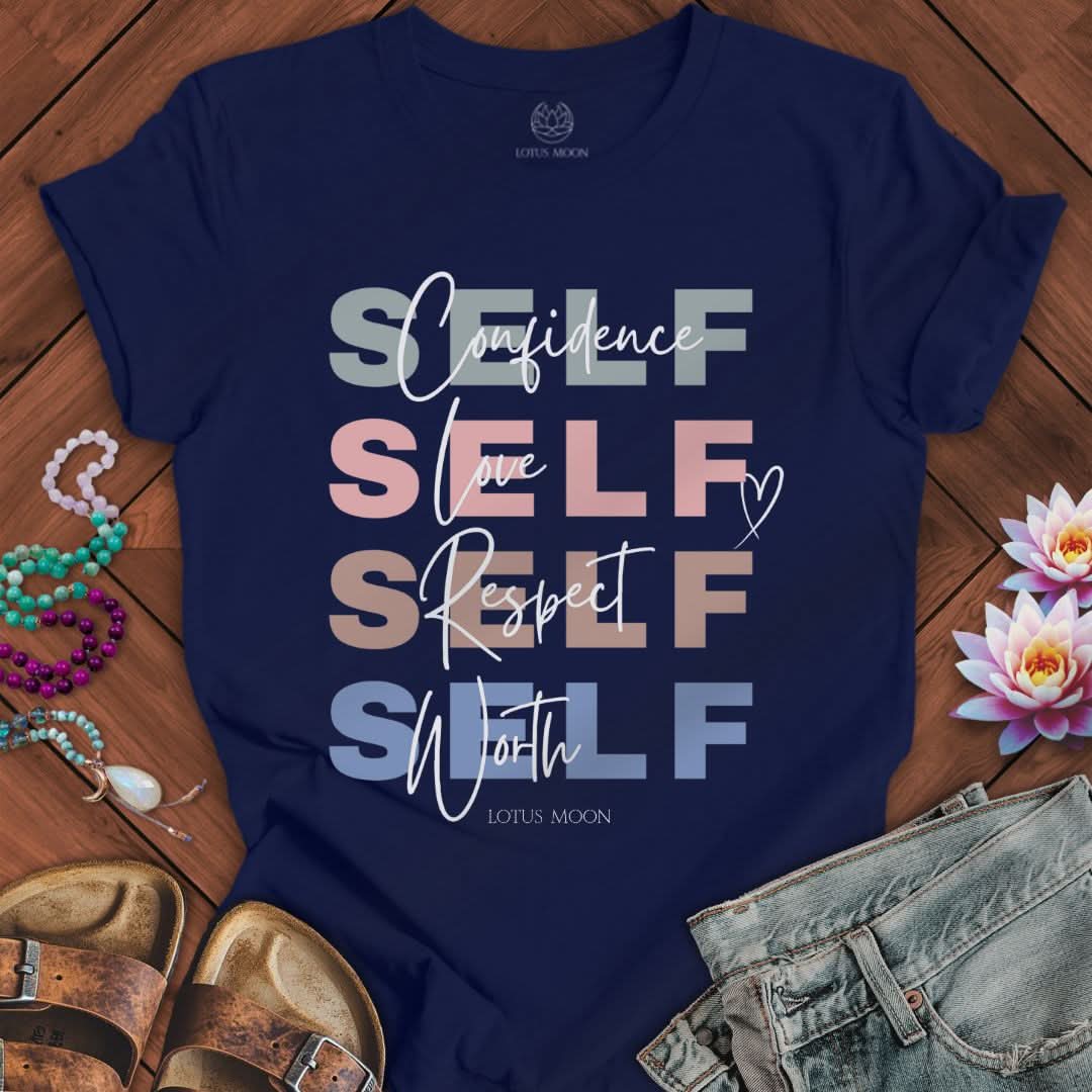 Self Confidence Tee Navy