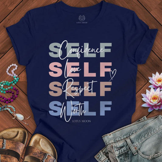 Self Confidence Tee Navy