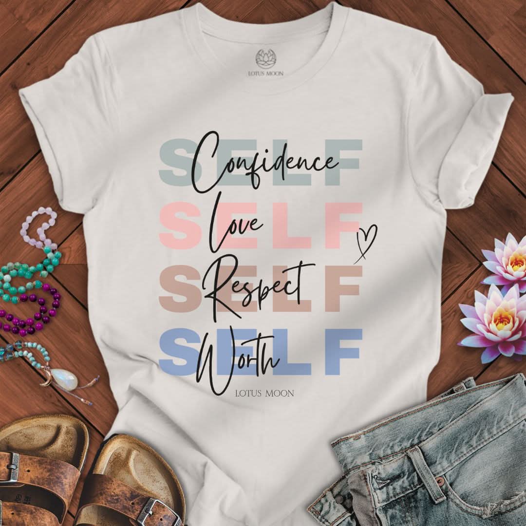 Self Confidence Tee Vintage White