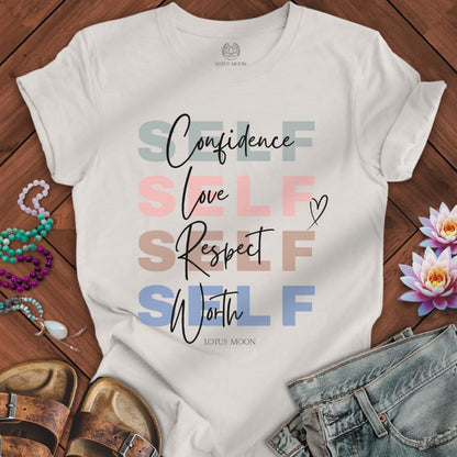 Self Confidence Tee Vintage White