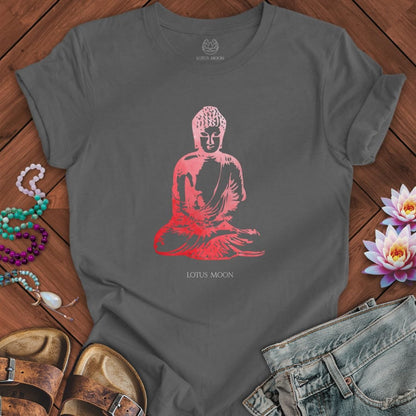 Serene Buddha Tee Asphalt