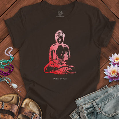 Serene Buddha Tee Brown