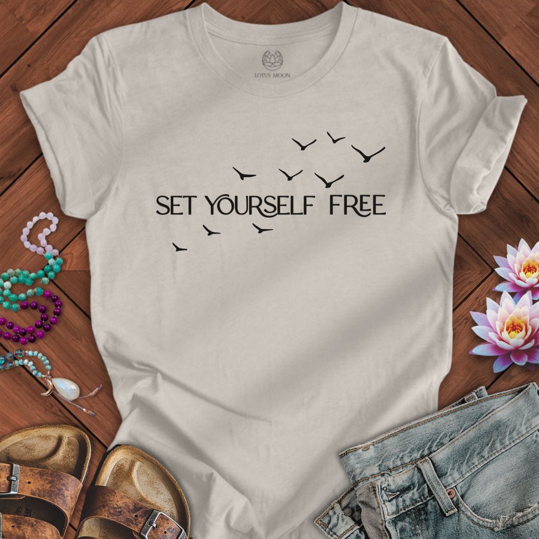 Set Yourself Free Tee Heather Dust