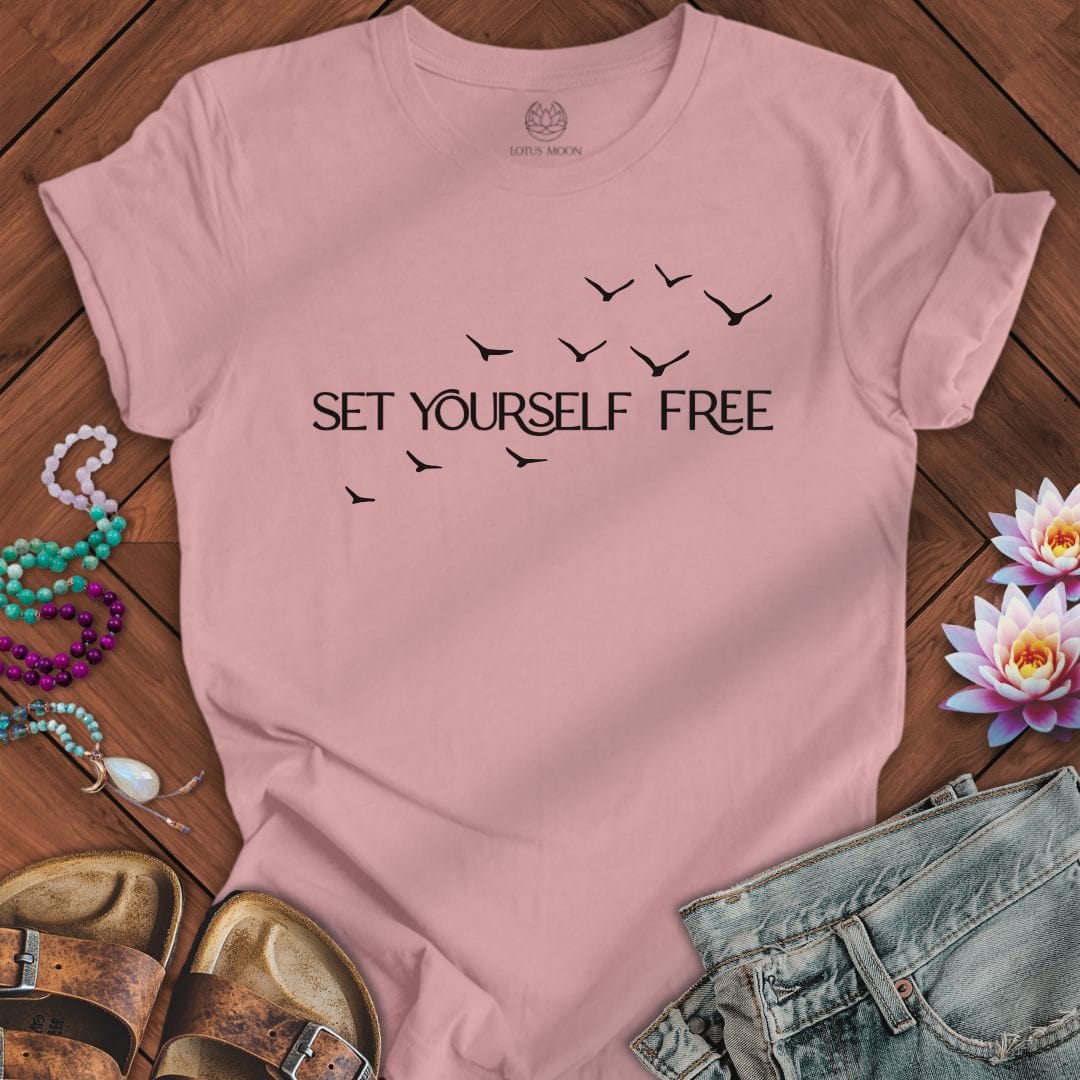 Set Yourself Free Tee Orchid
