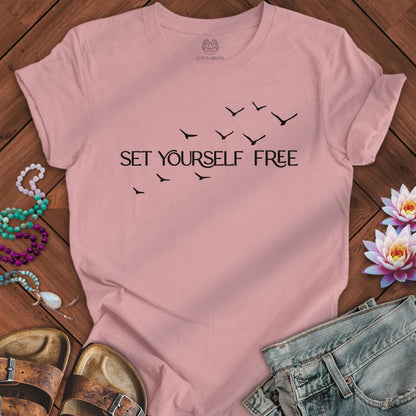 Set Yourself Free Tee Orchid