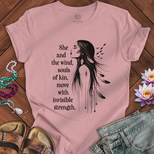 She and the Wind Tee Orchid