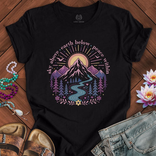 Sky Above Tee Black