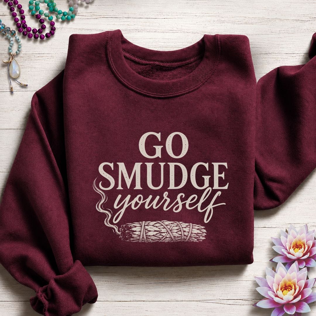Smudge Yourself Sweatshirt Maroon
