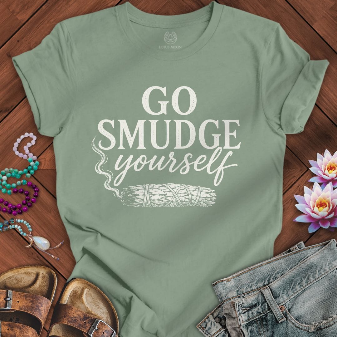 Printify T-Shirt Smudge Yourself Tee Sage / S