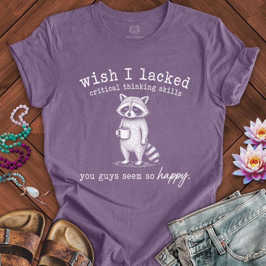Printify T-Shirt So Happy Tee Heather Purple / S