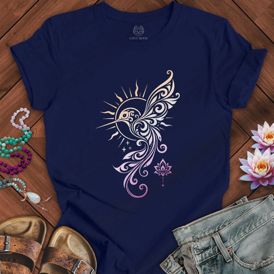 Solar Hummingbird Tee Navy