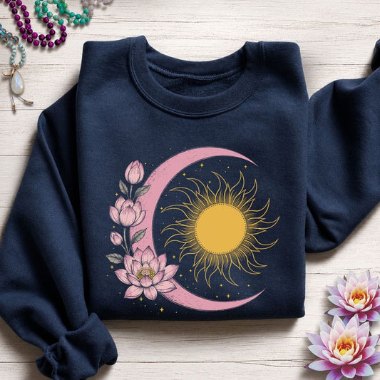 Solar Lotus Sweatshirt Navy