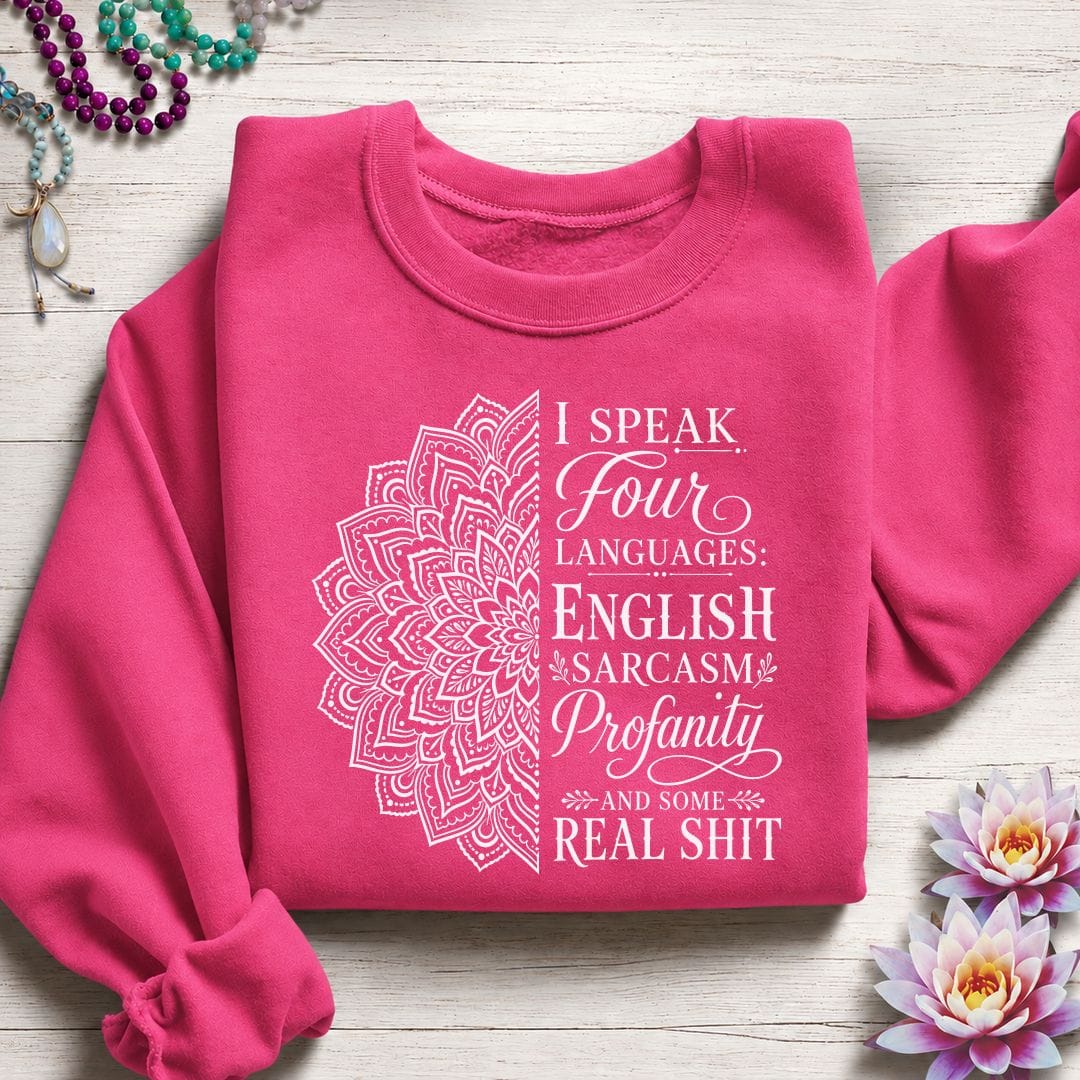Some Real Shit Sweatshirt Heliconia