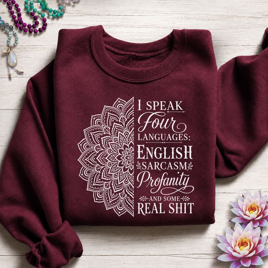 Some Real Shit Sweatshirt Maroon