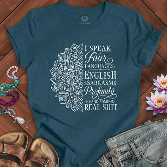 Some Real Shit Tee Deep Teal