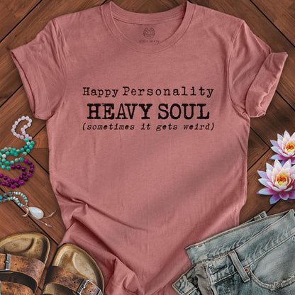 Sometimes It's Weird Tee Heather Mauve