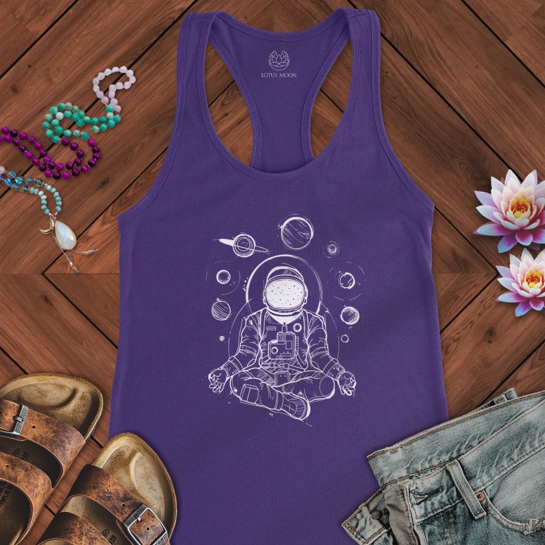 Space Meditation Tank Solid Purple Rush