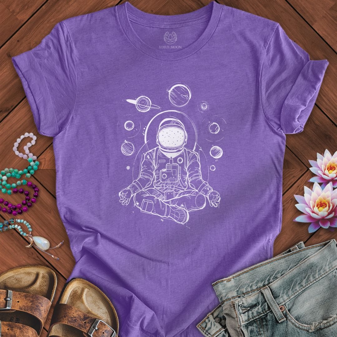 Space Meditation Tee Heather Team Purple
